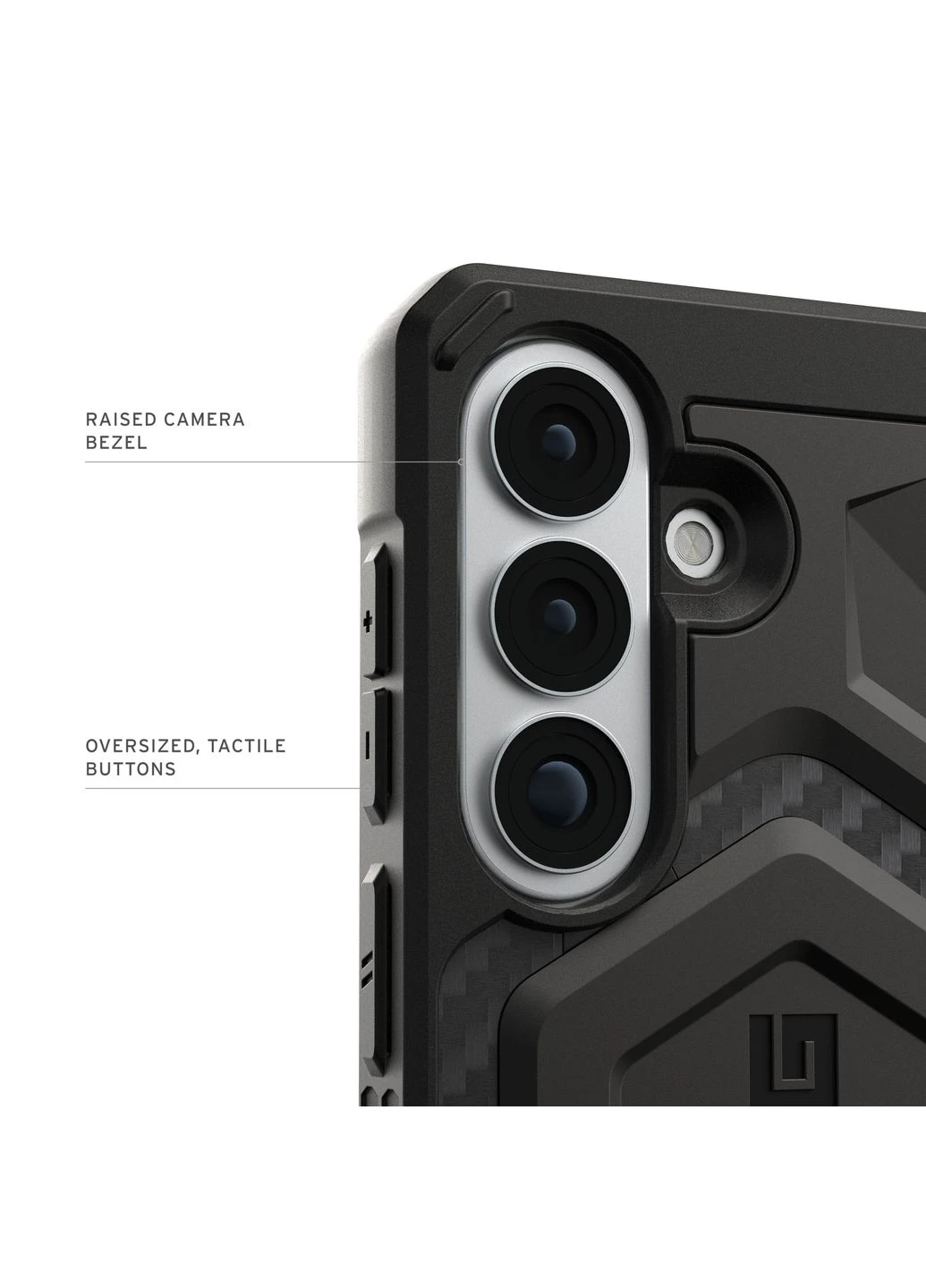 Чехол Carbon Fiber для Samsung Galaxy S26+ Monarch Pro с магнитом черный UAG (390715579)