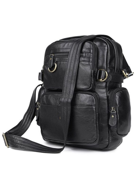 Кожаный мужской рюкзак 7042A John McDee (298853963)