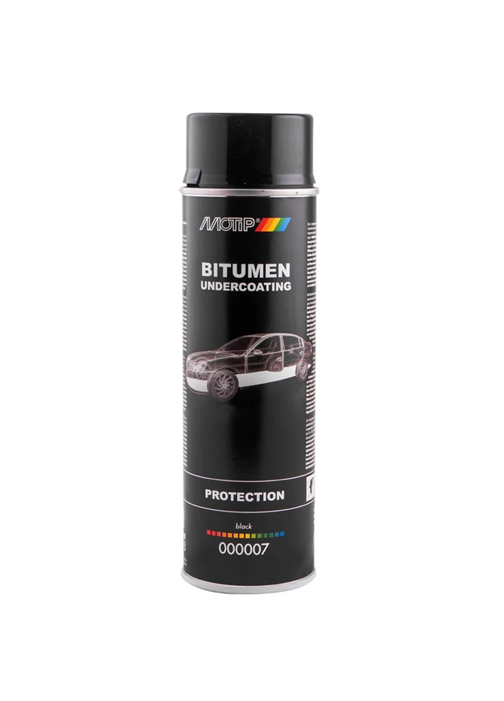 Мастика бітумна Bitumen Undercoating чорна аерозоль 500 мл (000007) Motip (391953959)