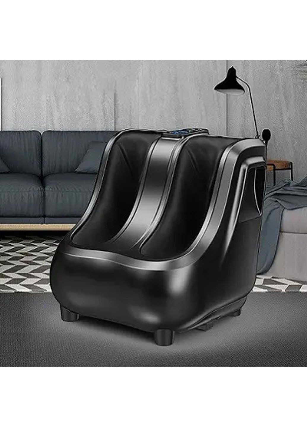 Масажер для ніг Benbo AM-520-LUX (вібрація, компресія, підігрів) Чорний No Brand (332634855)