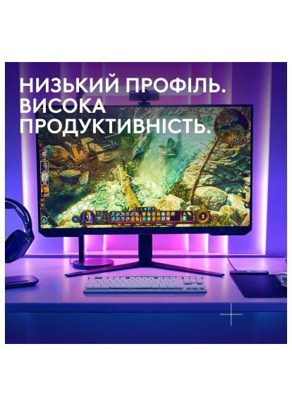 Клавіатура (920-012539) Logitech G515 TKL Lightspeed Tactile Bluetooth UA White (358065972)