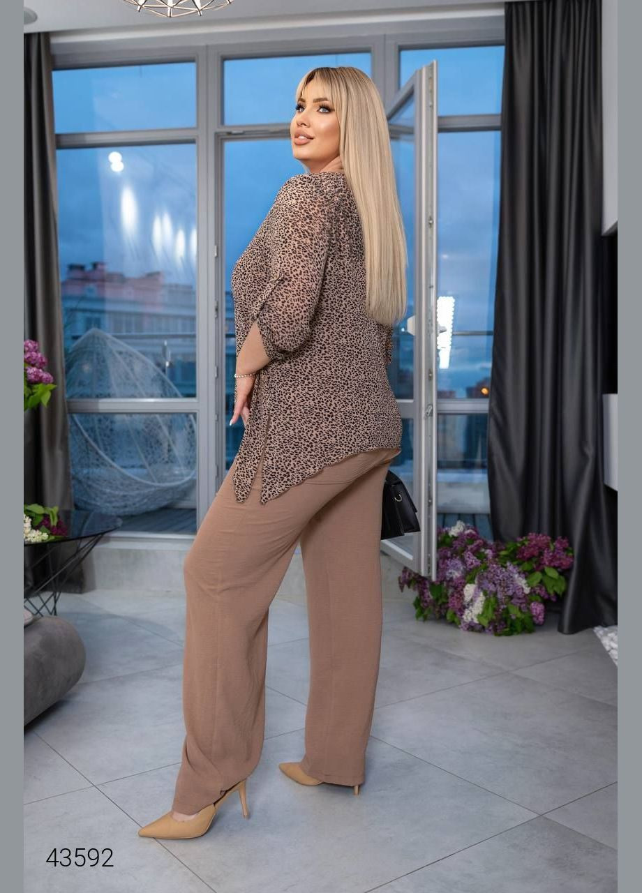 Костюм жіночий брючний леопардовий Liton (295638509)