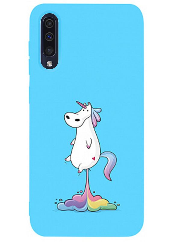 Чехолнакладка Matt TPU 2mm Print Case Samsung Galaxy A30s/A50/A50s #30 Unicorn Puk Sky Blue Toto (301507960)