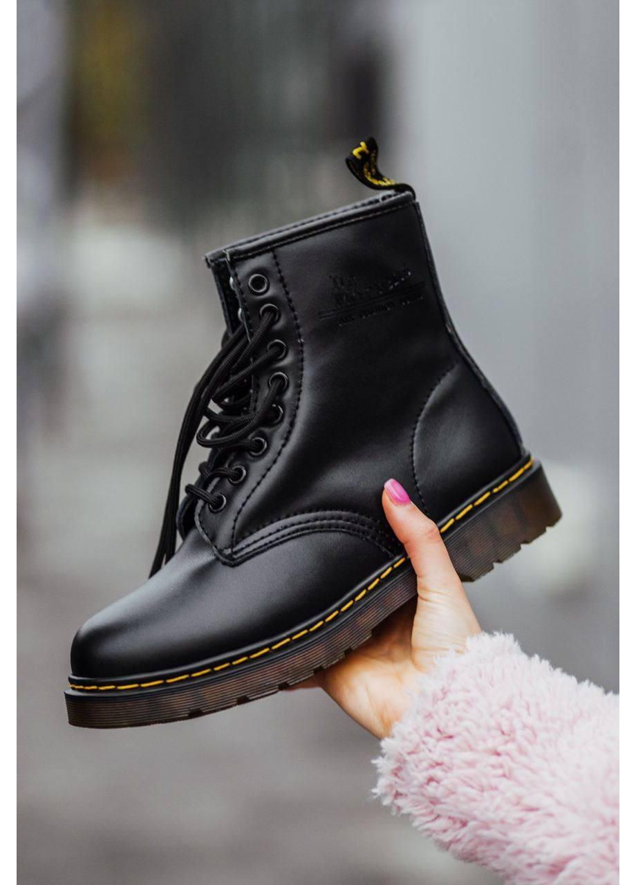 Черевики жіночі та чоловічі Dr. Martens 1460 Black 11822006 Доктор Мартинс (Хутро) No Brand (369384056)