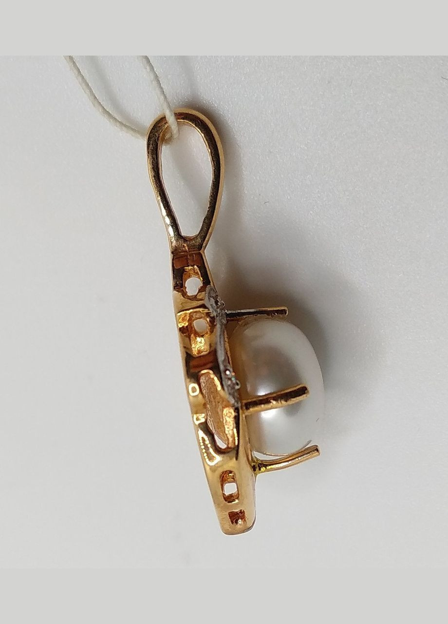 Подвесок золото 585° 4,74г. белая жемчужина (р153) Арніка Р153 (305583239)