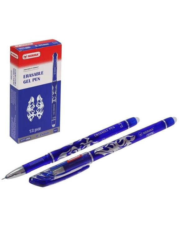 Ручка "Пиши-стирай" " " /3177-06N/ 0.38 мм, синя, Erasable (12/144/2304) Norma (367755699)