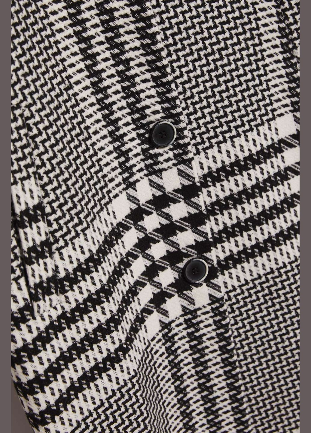 Чорно-білий Пальто Moodo