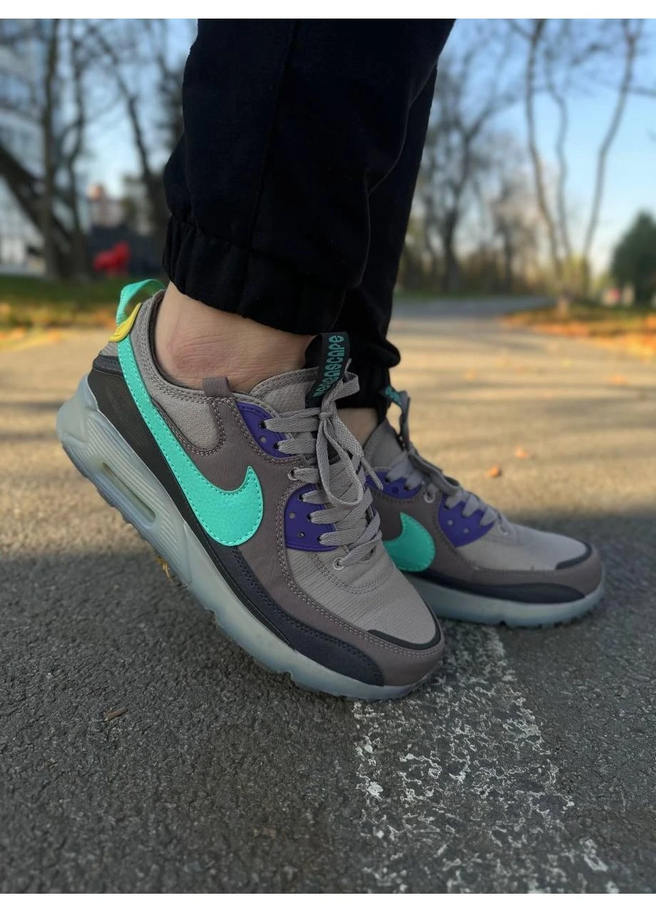 Черные летние кроссовки nike air max 90 terrascape beige black mint найк аир макс 90 No Brand