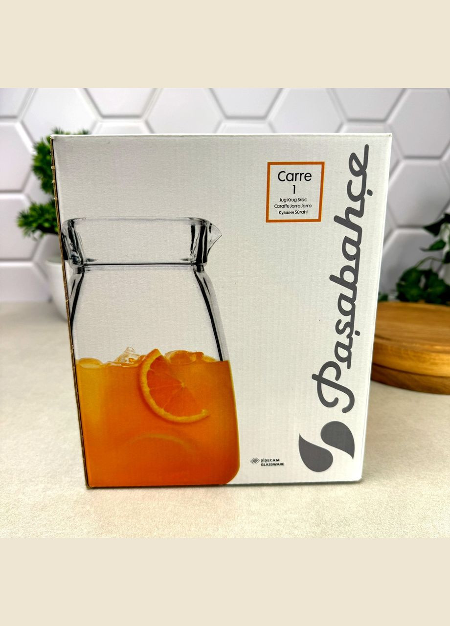Квадратний глечик без кришки 1.8 л Carre Pasabahce (303213046)