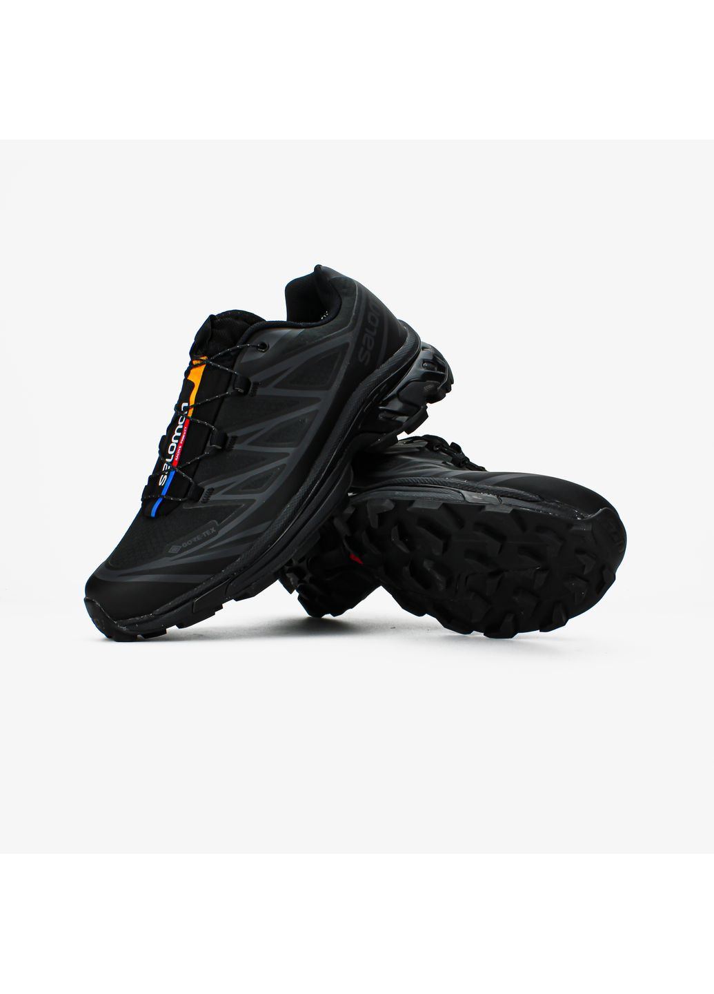 Черные демисезонные кроссовки мужские Salomon XT-6 Adv Dover Black Gore-Tex | Саломон ХТ-11