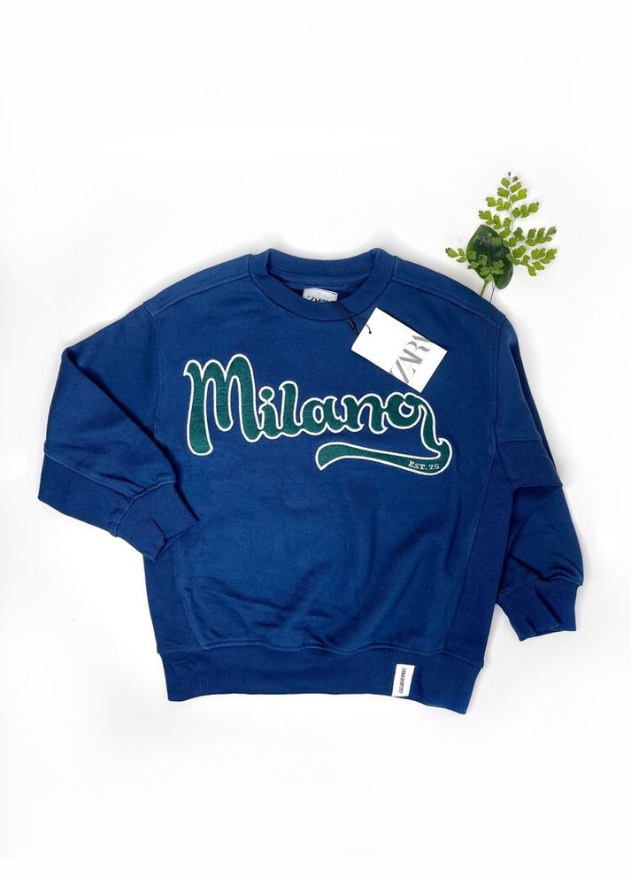 Zara кофта світшот 122 см синій артикул л795 синій