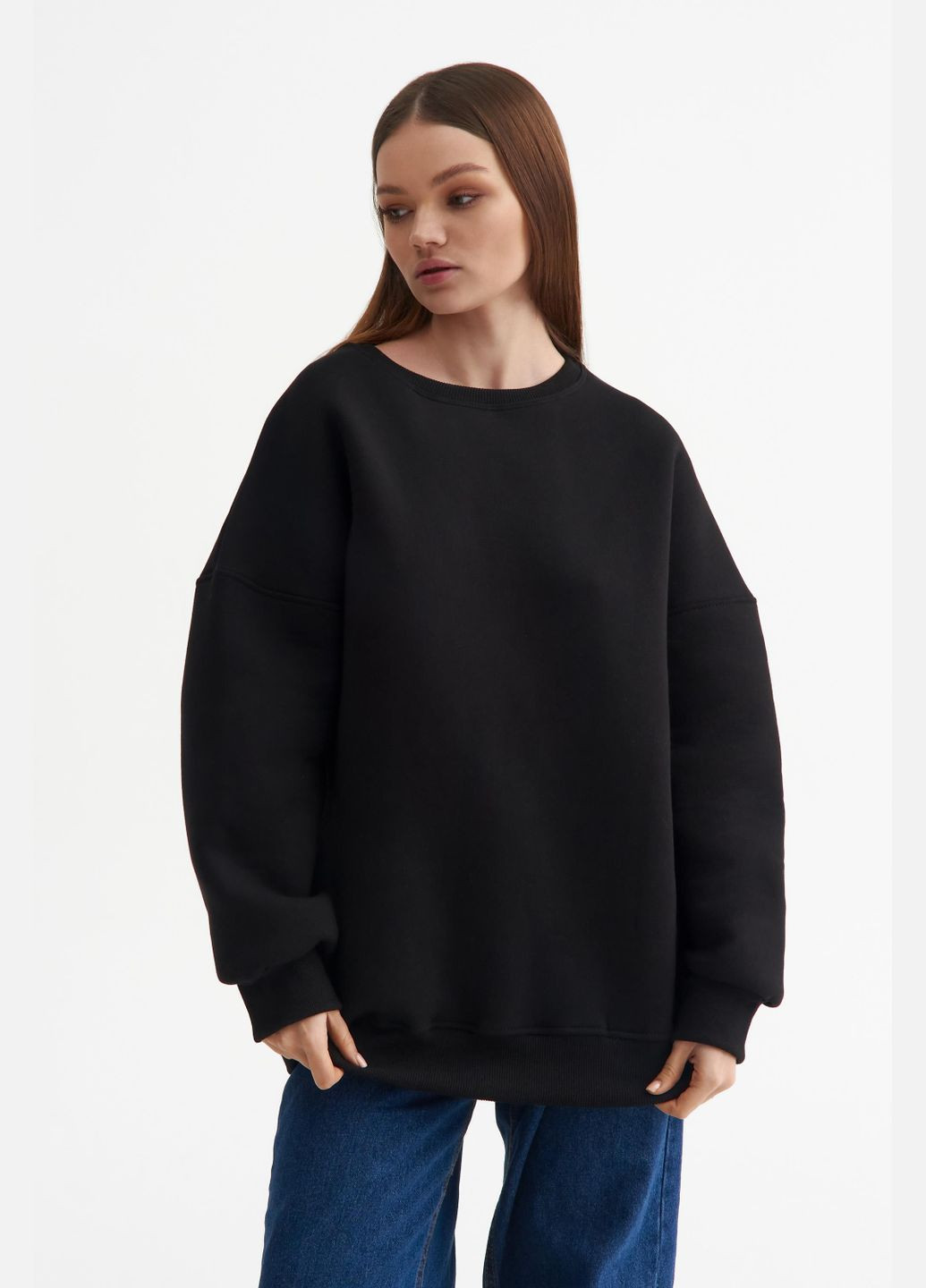 Черный свитшот, цвет черный ES8 (336494638)