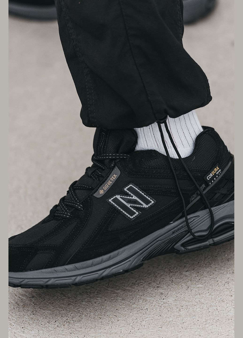 Черные зимние кроссовки зимние мужские new balance 1906r winter black grey fur gore-tex | нью беланс 1906r черные серые с мехом No Brand