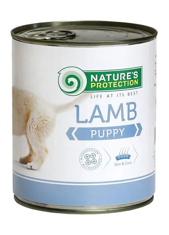 Вологий корм для цуценят Puppy Lamb з ягням 400 г (4771317246271) Nature's Protection (279570056)