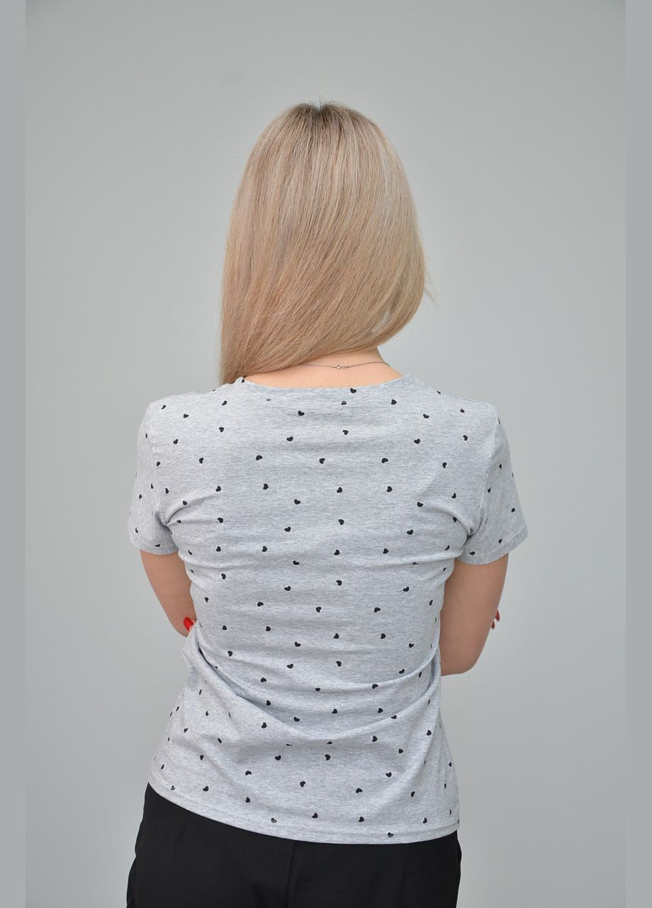Жіноча футболка, Повсякденна, Різні кольори (Розмір: S, M, L, XL, ) Світло-сірий, XXL No Brand - (294337361)