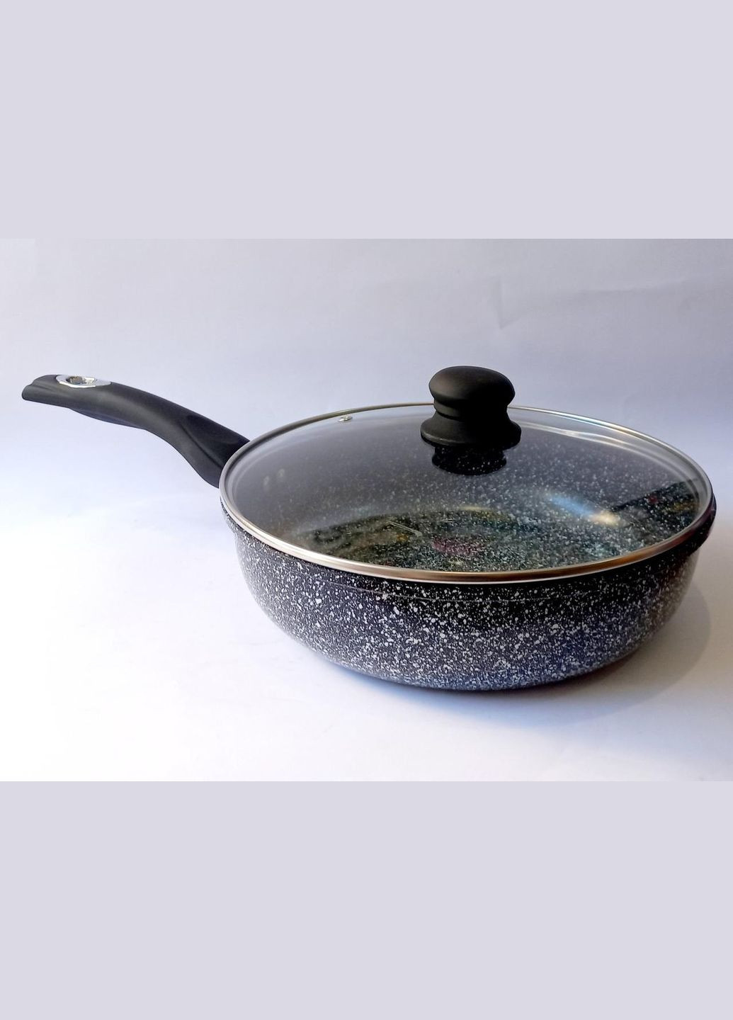 Сковорода с крышкой с антипригарным гранитным покрытием BN519 Benson (300079416)