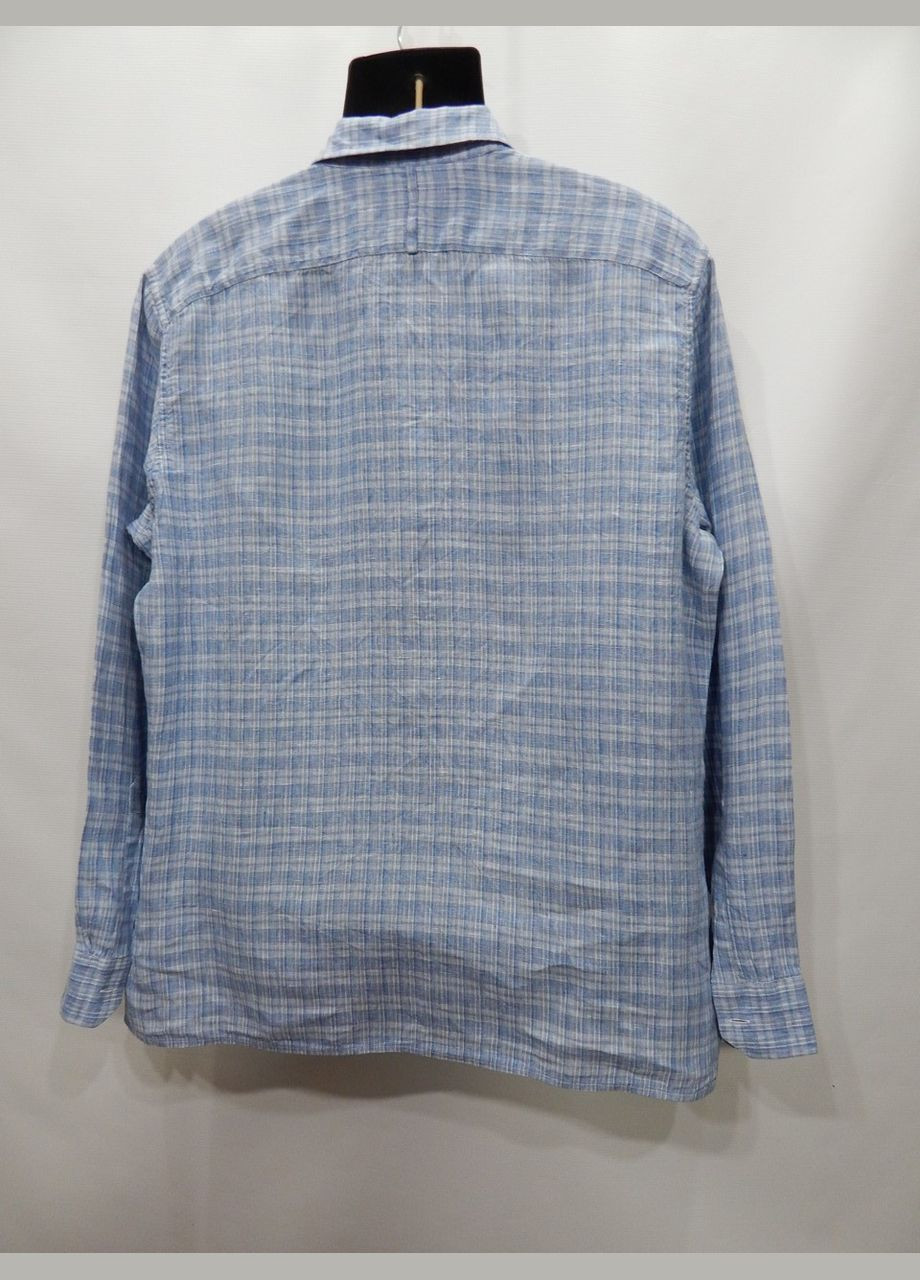 Чоловіча лляна сорочка з довгим рукавом Banana Rep р.5052 005ДР (тільки в зазначеному розмірі, тільки 1 шт.) Banana Republic (315729568)