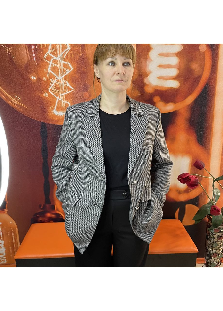 Піджак J.London жіночий класичний жакет гусяча лапка великий розмір J. London (372152254)