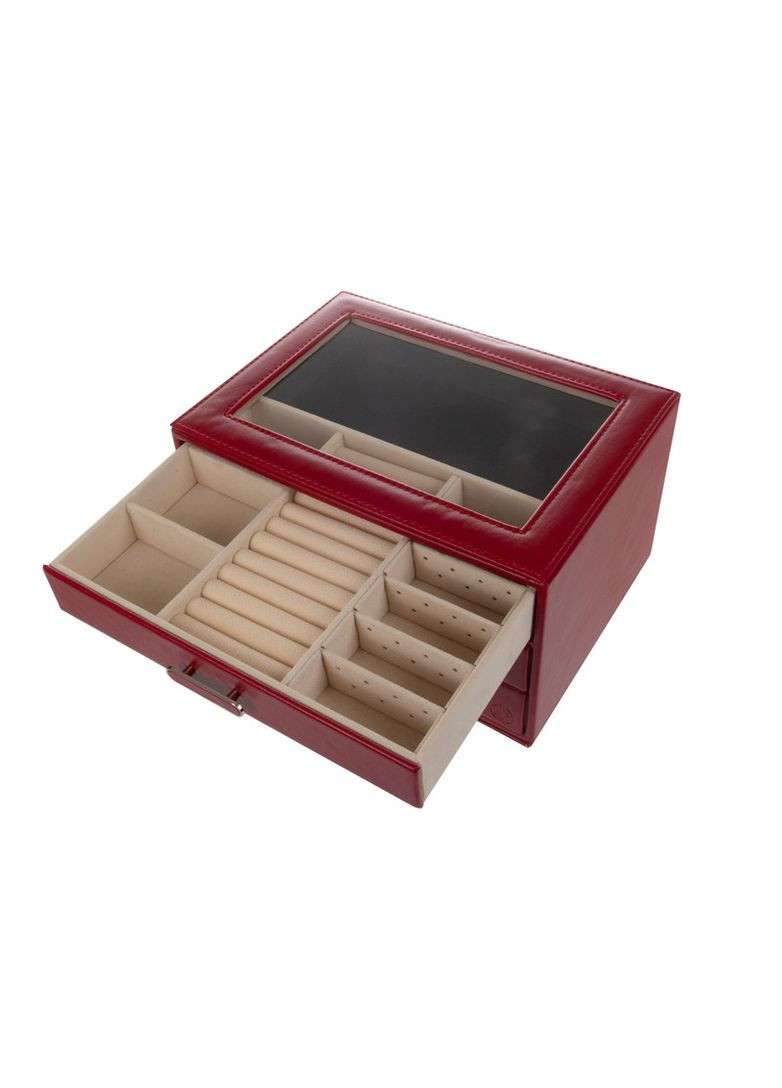 Шкатулка органайзер для украшений 25х18х14 см 1819-031 кожзам Lefard (346152294)
