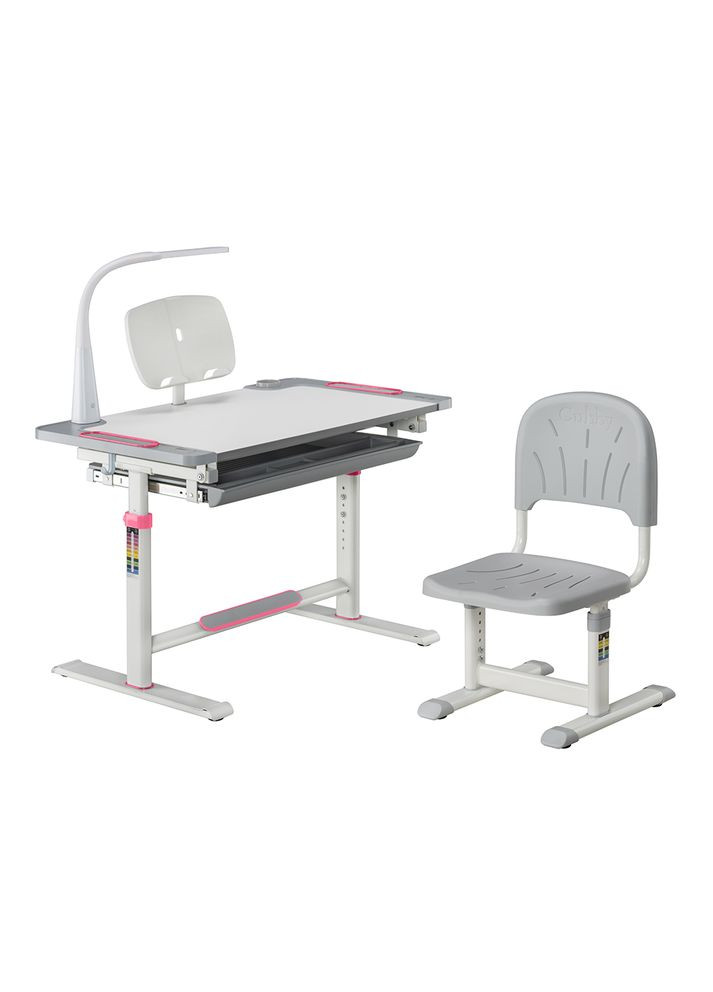 Комплект FunDesk парта + стілець трансформери Cubby Lupin Pink (353686421)