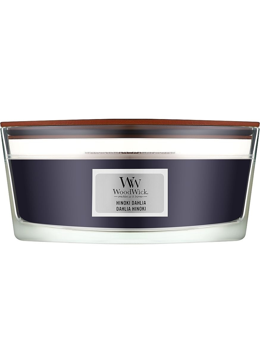 Ароматична свічка у склянці Candle Hinoki Dahlia Ellipse 453.6g (1236998-25001136) WoodWick (368609062)