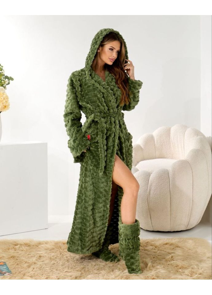 Халат женский с сапогами ОР-3004/1 ( ) No Brand (370147519)