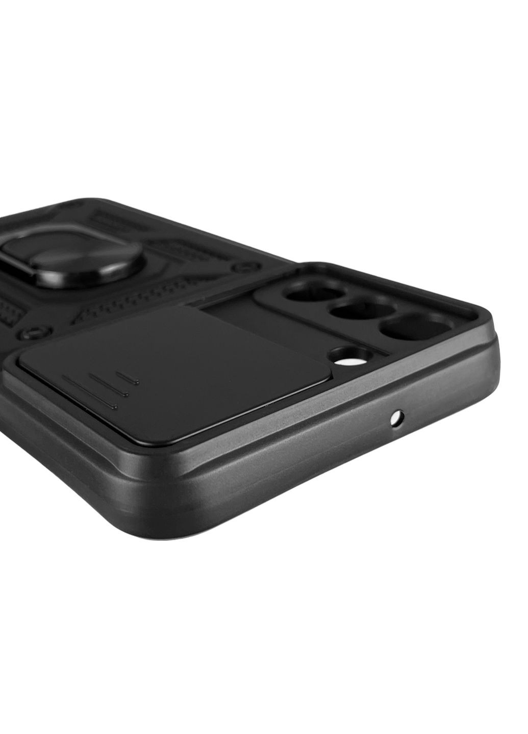 Чехол для Galaxy S22 Plus (SM-S906B) бронированный с кольцом со шторкой на самсунг с22 плюс чёрный rg1 Samsung (366018767)