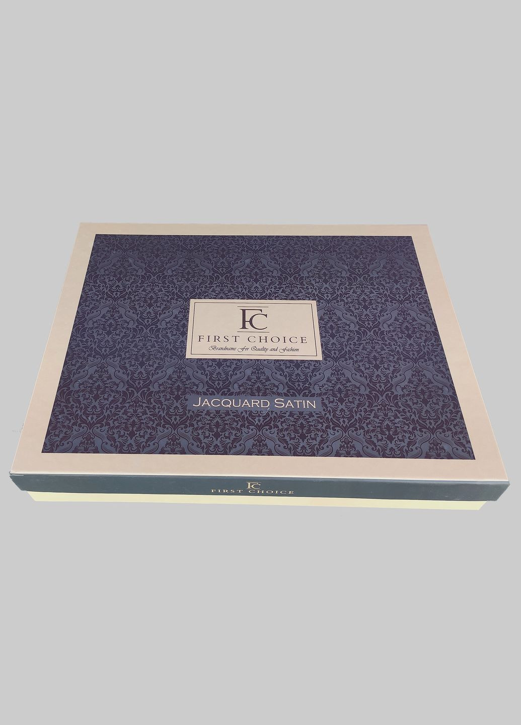 Постельное белье Jacquard Satin 200x220 Lamone Cream First Choice (318381508)