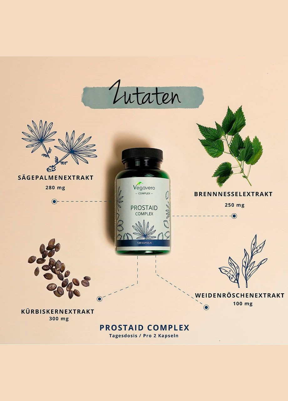 Здоровье простаты ПРОСТАИД (PROSTAID) ® 120 капсул Vegavero (299717783)
