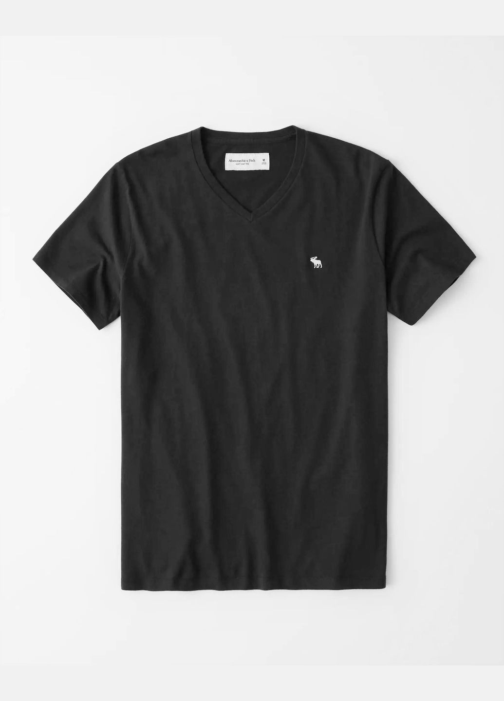 Чорна чорна футболка - чоловіча футболка af8566m Abercrombie & Fitch
