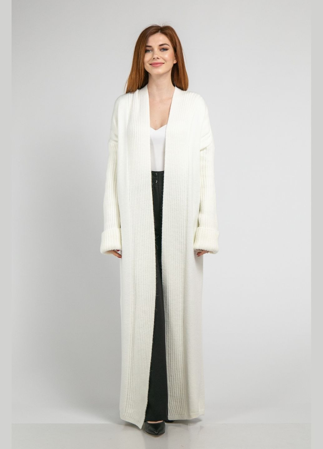 Белый демисезонный кардиган CHICLY