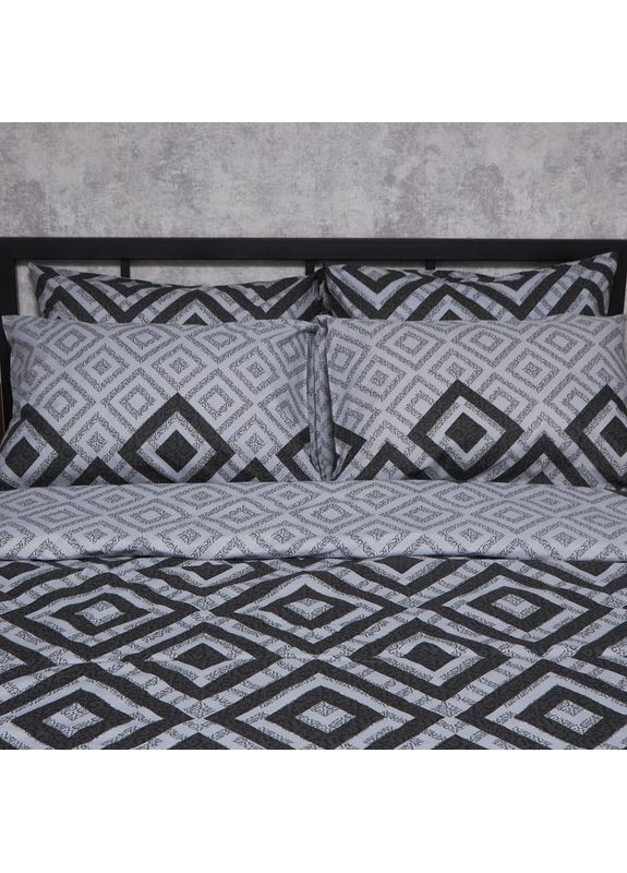 Комплект постельного белья Бязь Gold Люкс «» Полуторный Евро 160х220 наволочки 2х70х70 (MS-820006742) Moon&Star Retro Pixels (356114459)