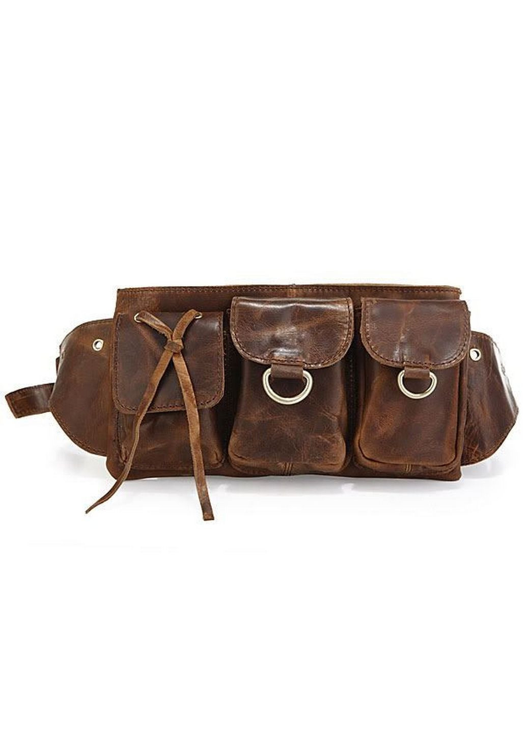 Кожаная бананка 25.5х14х6.5 см John McDee (315872639)