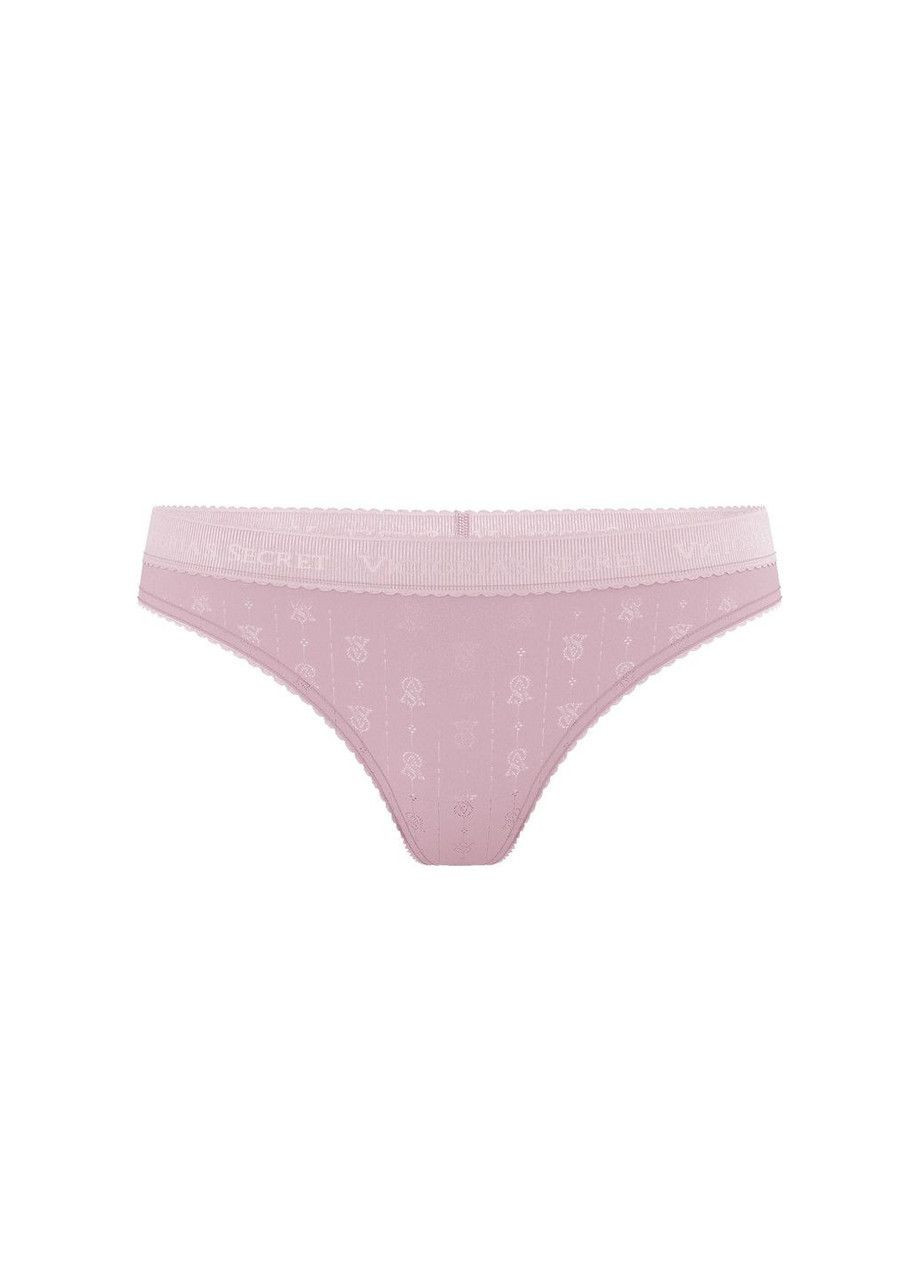 Жіночі трусики Logo Pointelle Thong Victoria's Secret (333036940)