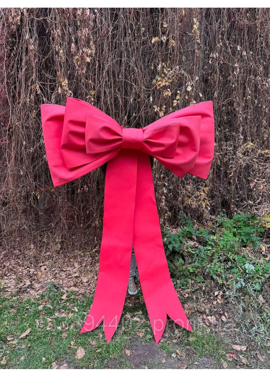 Большой декоративный бант из фоамирана для фасада, фотозоны и украшения праздника, новогодний уличный декор. No Brand (370382421)