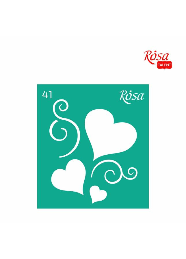 Трафарет багаторазовий самоклеючий №41 9×10см Love Rosa Talent (362661484)