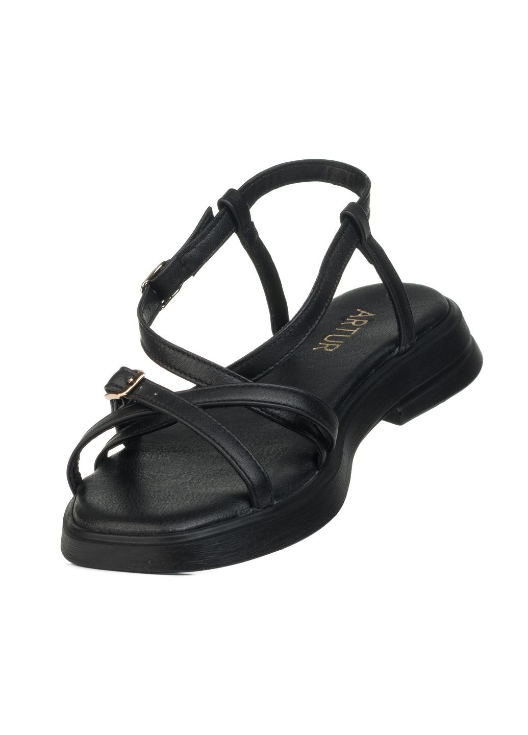 Черные босоножки (1599лz) Arthur