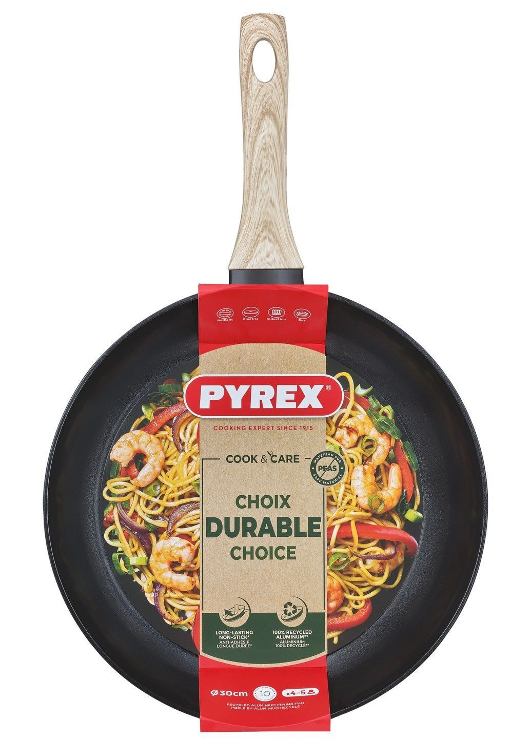 Сковорода Cook&Care 30 см индукция б/крышки (CR30BF6/8046) Pyrex (365278355)