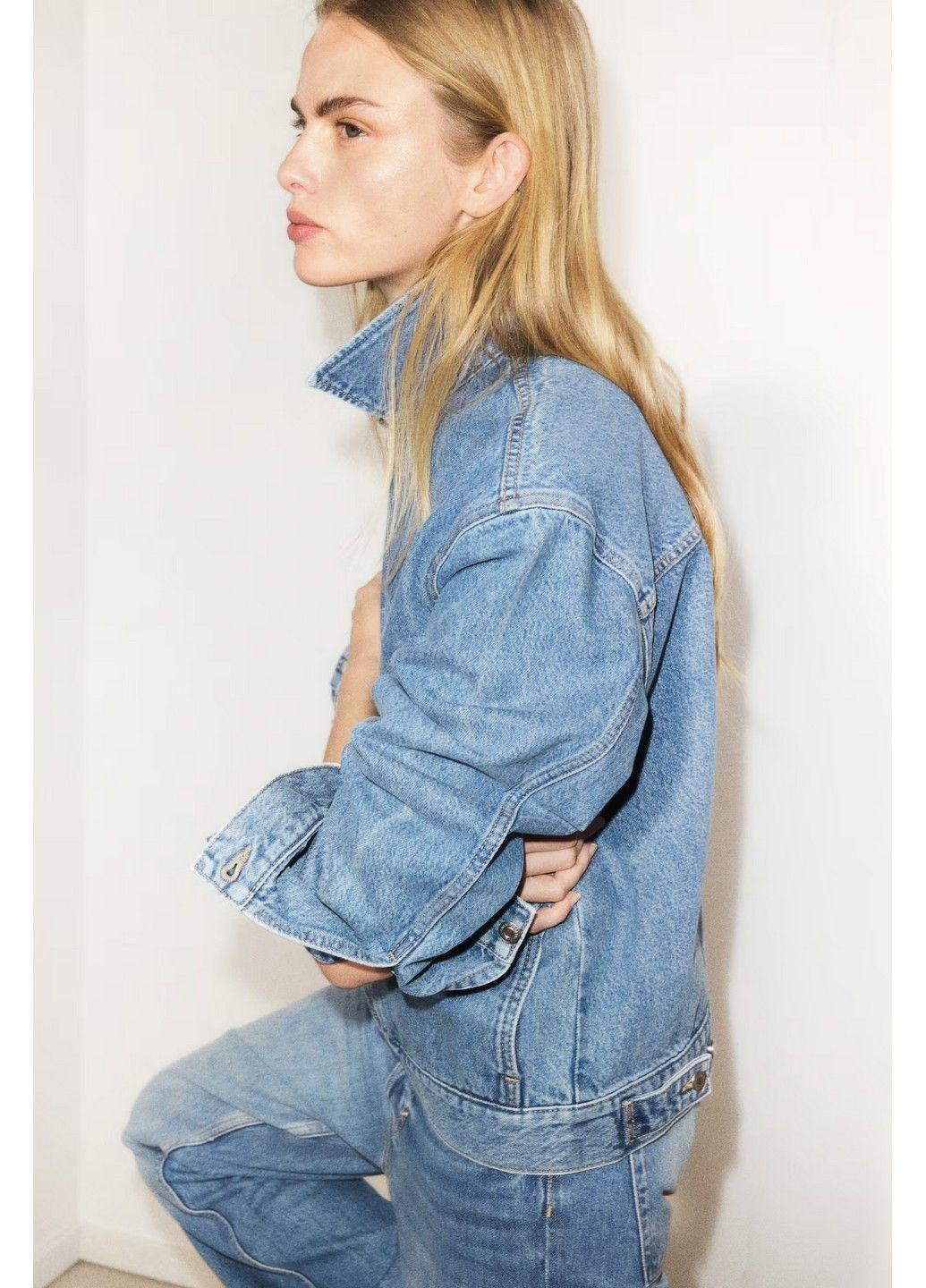 Синя демісезонна джинсова куртка H&M