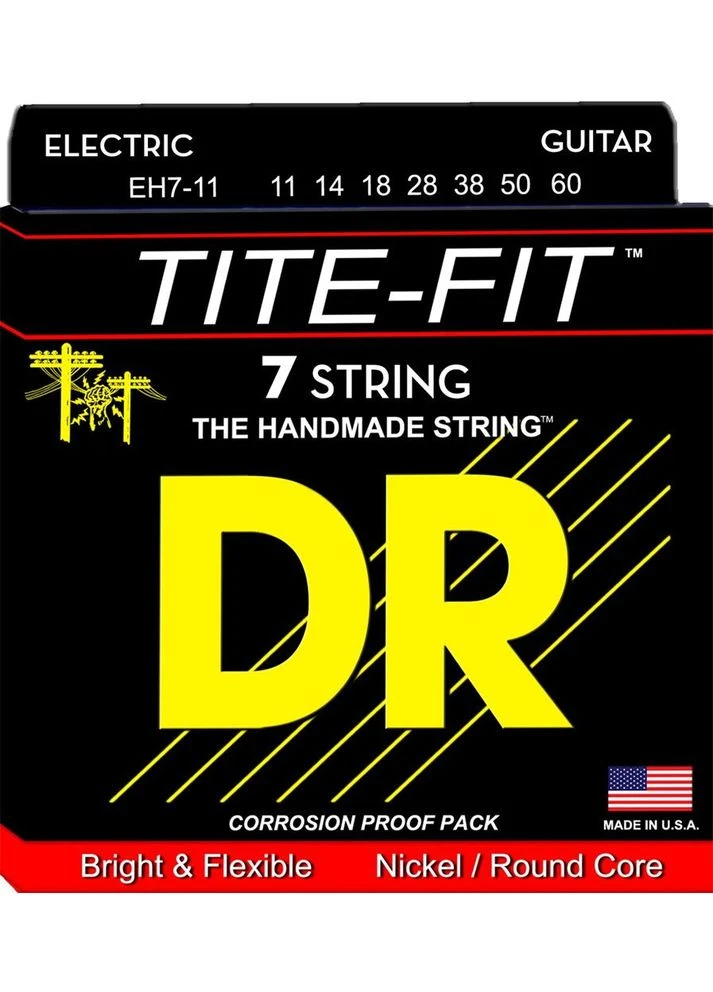 Струни DR EH7-11 Tite-Fit 11-60 - 7 string DR Strings (379237610)