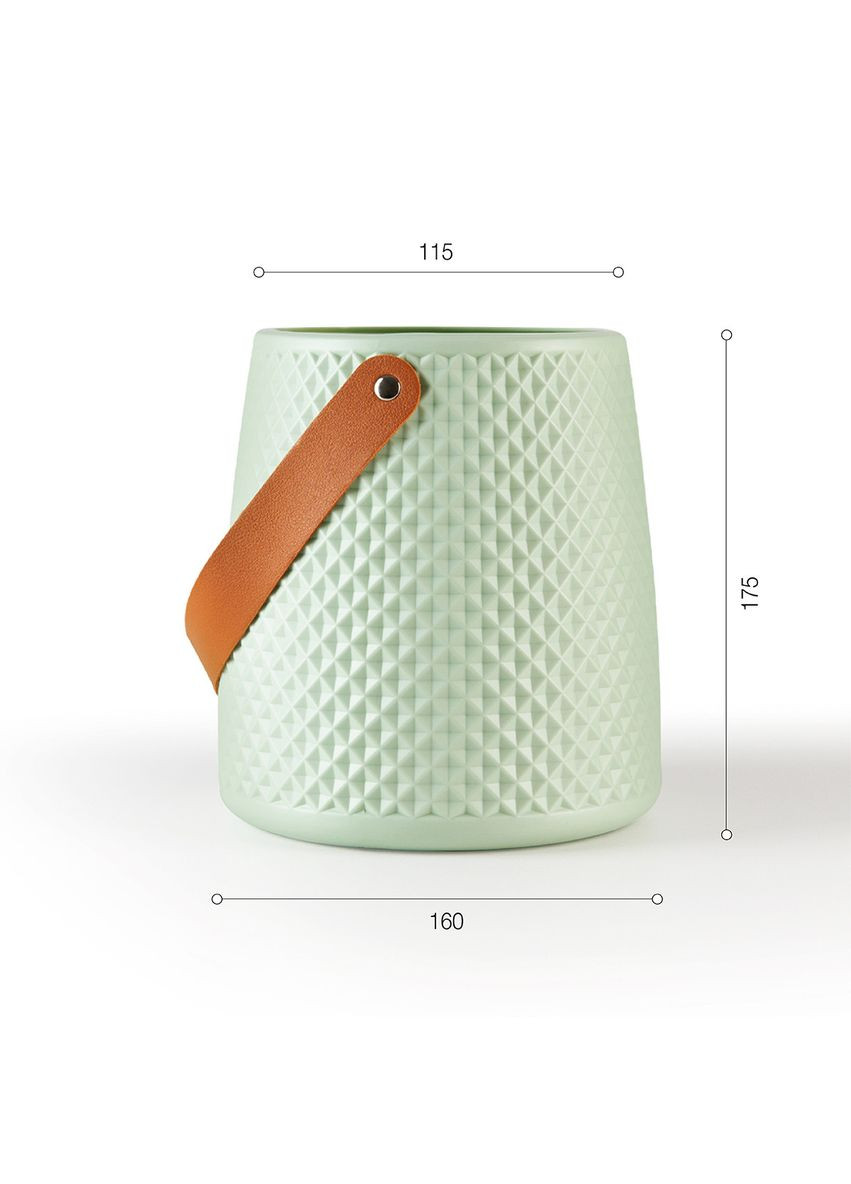 Ваза для цветов MVM MY HOME декоративная 17.5 см Оливковая (DH-FLOWERS-10 OLIVE) МВМ (365280729)