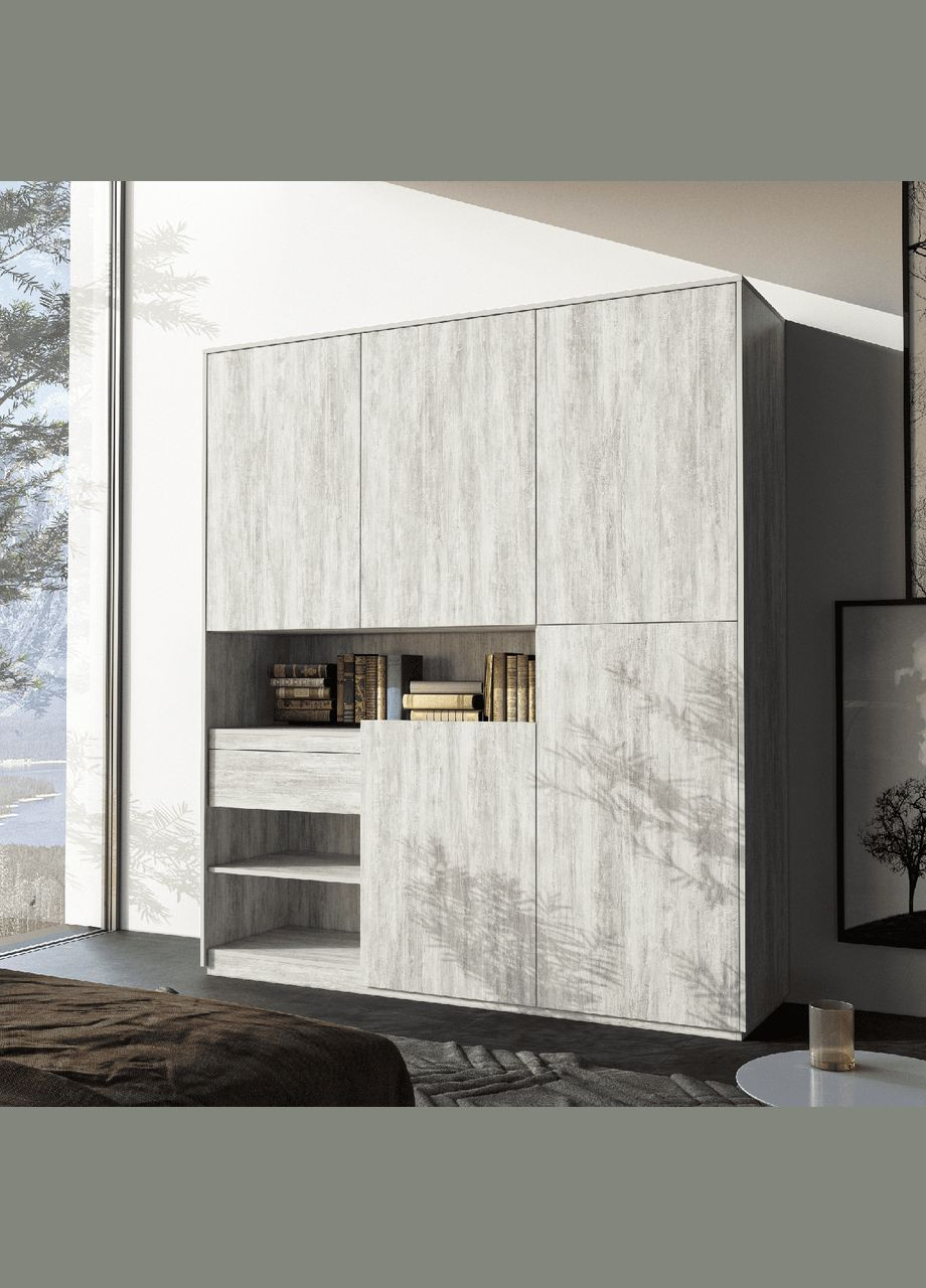 Шафа розпашна для речей і книг RS-2 від MORELI (335424492)