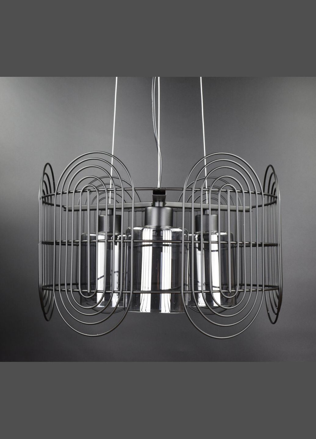 Люстра підвісна LOFT на 3 лампочки 26695 Чорний 35-120х40х40 см. Sunnysky (364501282)