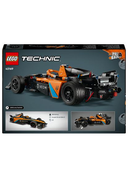 Конструктор Автомобіль для перегонів NEOM McLaren Formula E 452 деталі (42169) Lego Автомобіль для перегонів NEOM McLaren Formula E 45 (366691077)
