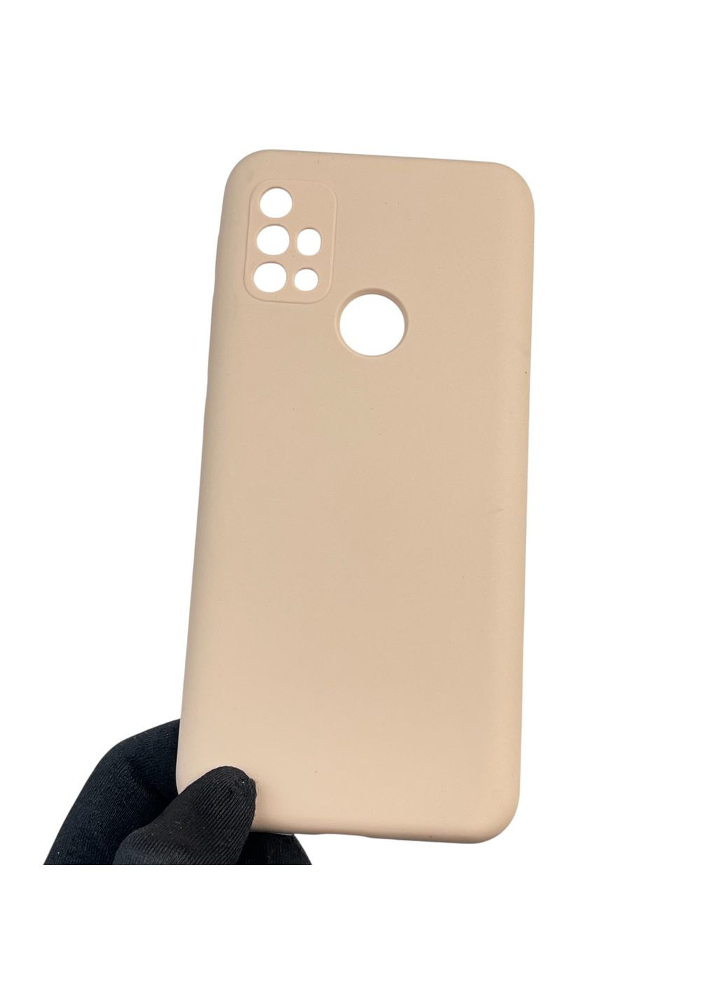 Чохол для Moto G30 (989606) силіконовий з мікрофіброю нековзний на моторола г30 пудровий Motorola (366390722)