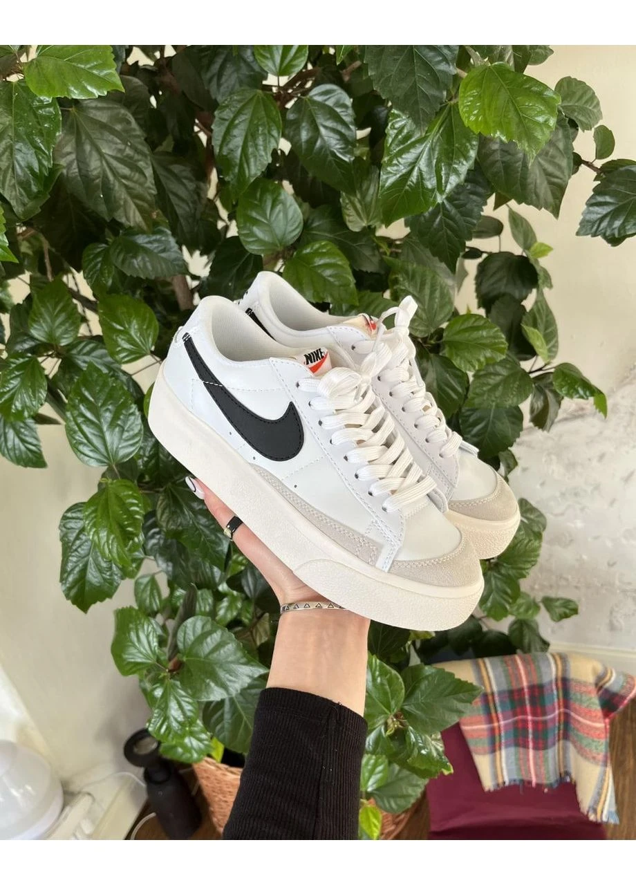Белые летние кроссовки nike blazer low platform white найк блейзер No Brand