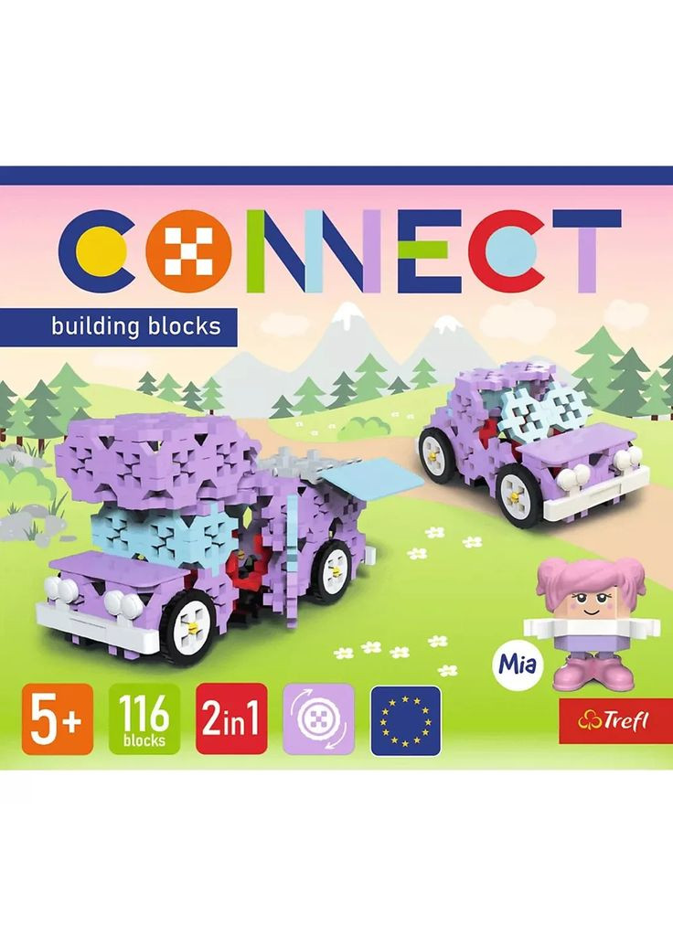 Конструктор Connect 2в1 116 дет (61968) Trefl (362538478)