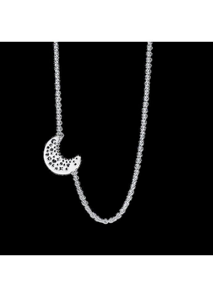 Срібне Кольє Пандора "Сяючий півмісяць" 392785C01 Kabluchka (355462858)