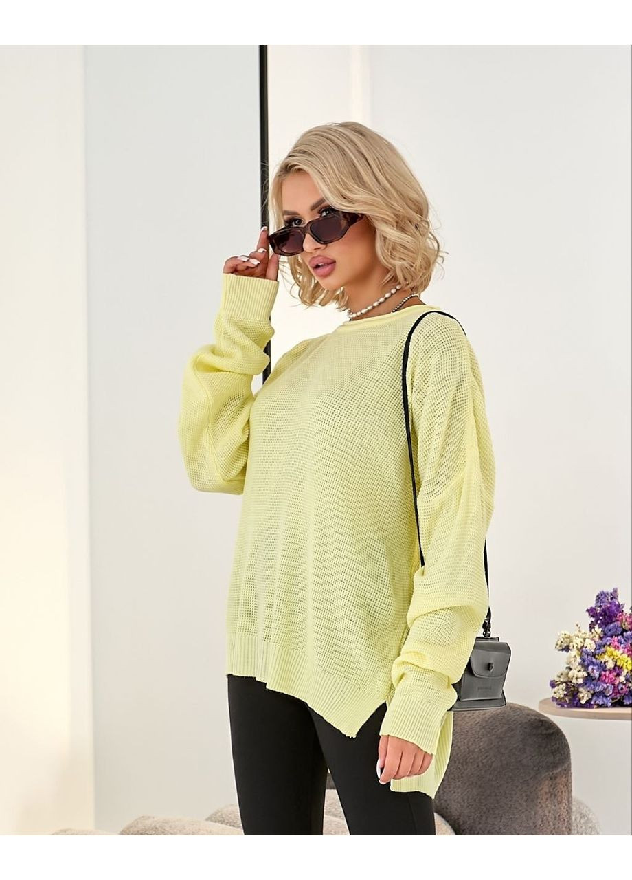 Желтый демисезонный свитер — замер в описании DK/DL Мода без кордонів