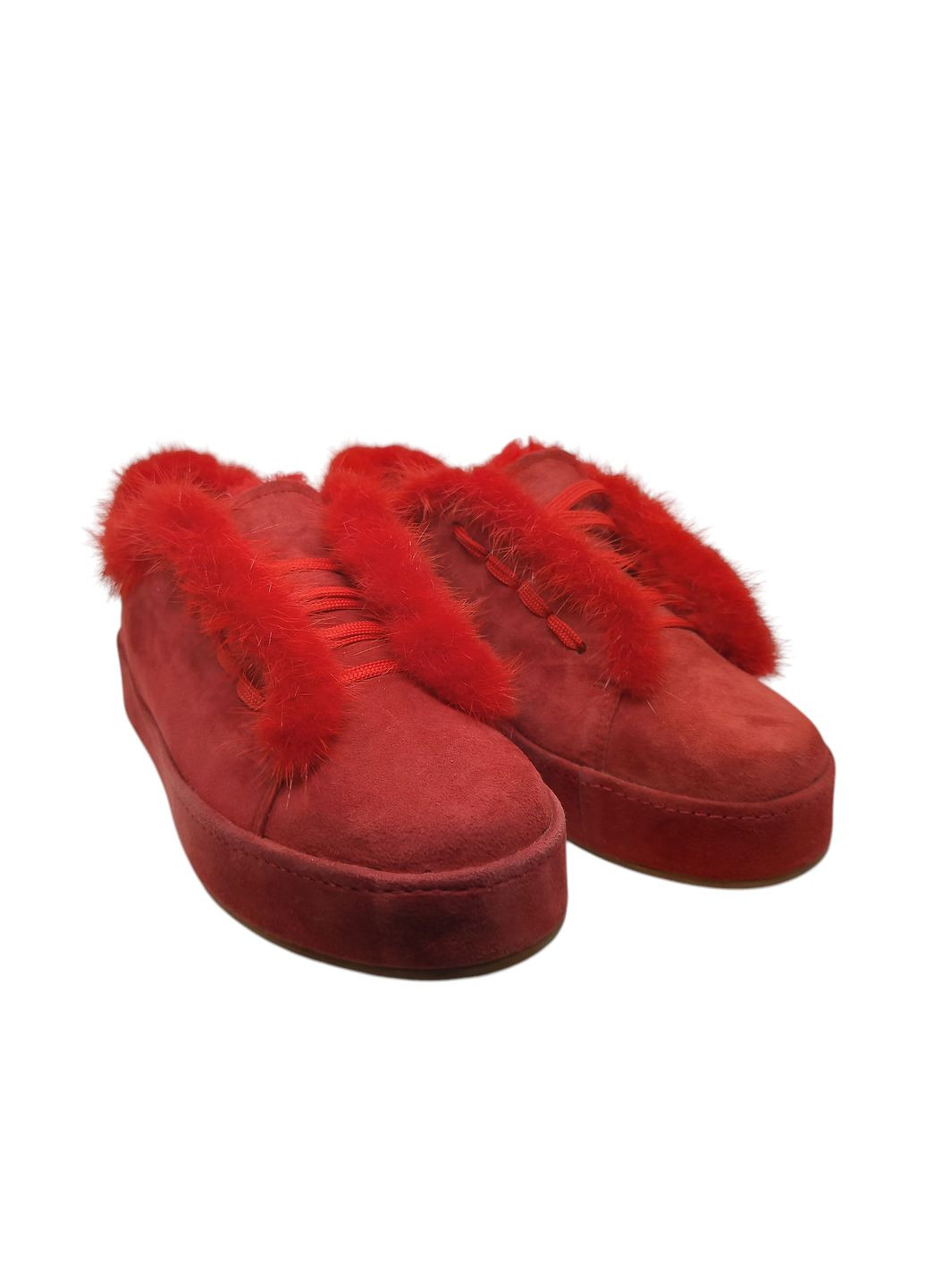 Короткі черевики жіночі зимові, . Натуральна замша loro piana (323152957)